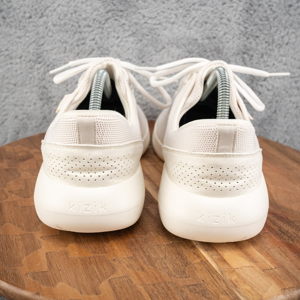 Kizik Madrid Eco Knit Womens 10.5  White Cream Shoes Athletic Running Walking - Picture 4 of 8